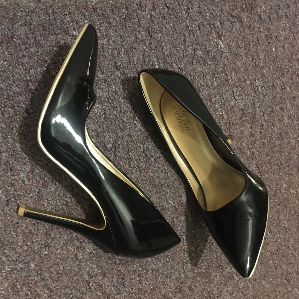 Not Just a Pump patent leather heels